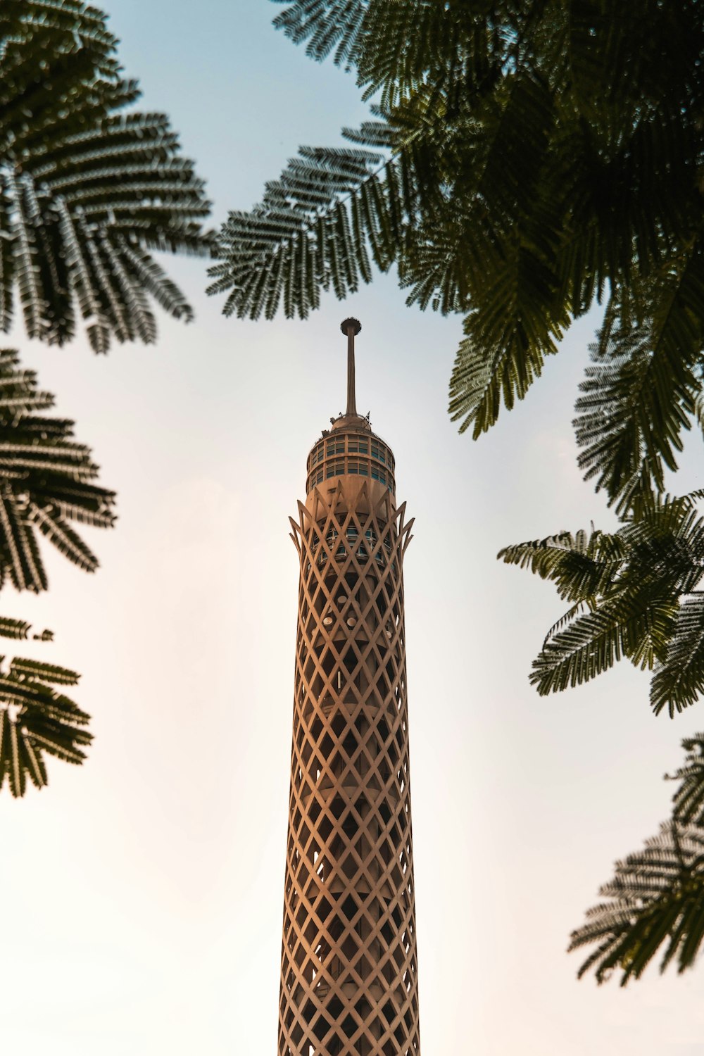 a tall tower with a pointed top