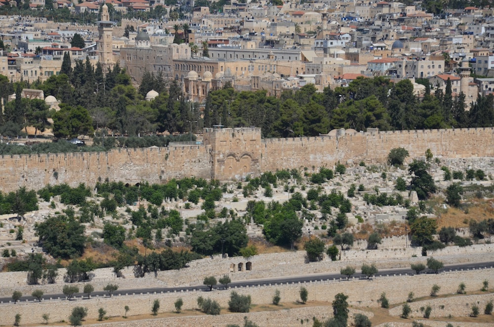 a large city with many buildings