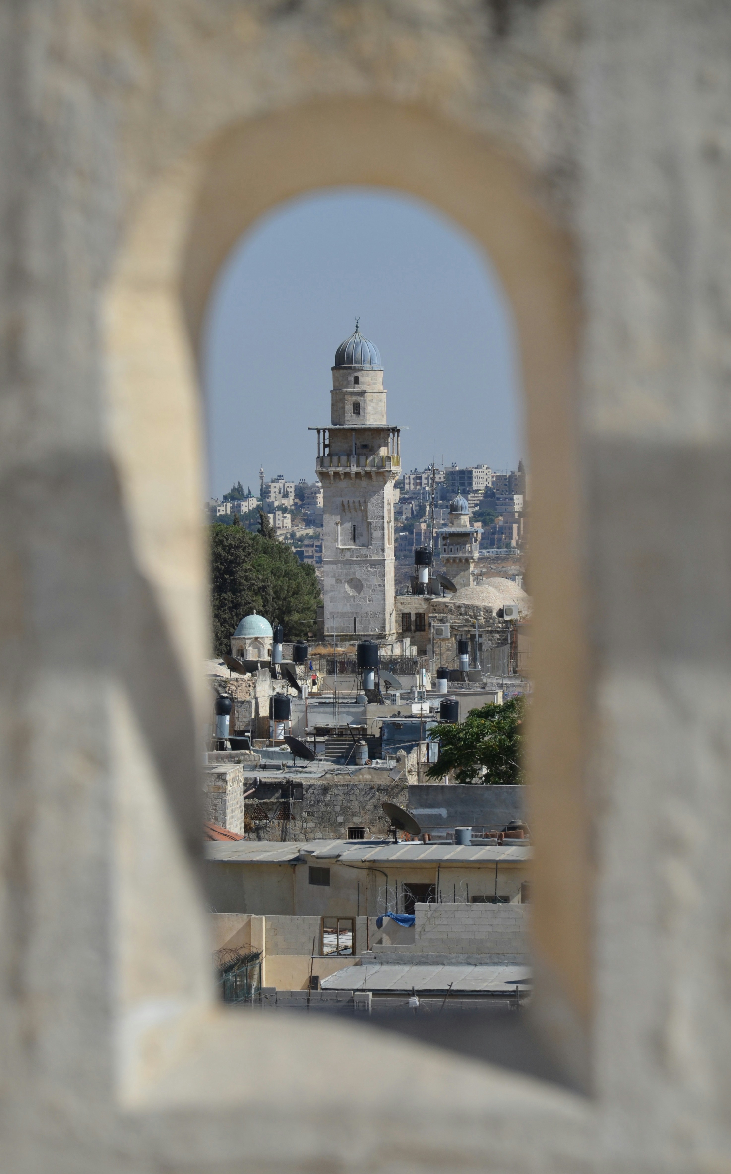 a view of a city from a window