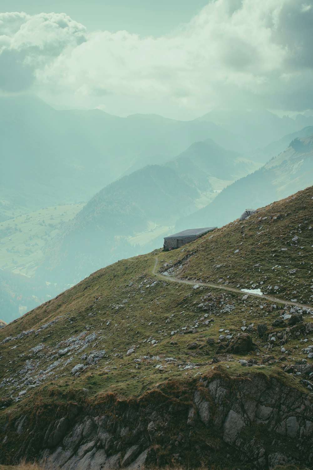 a building on a mountain