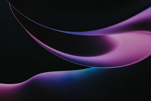 purple and pink curved abstract shapes