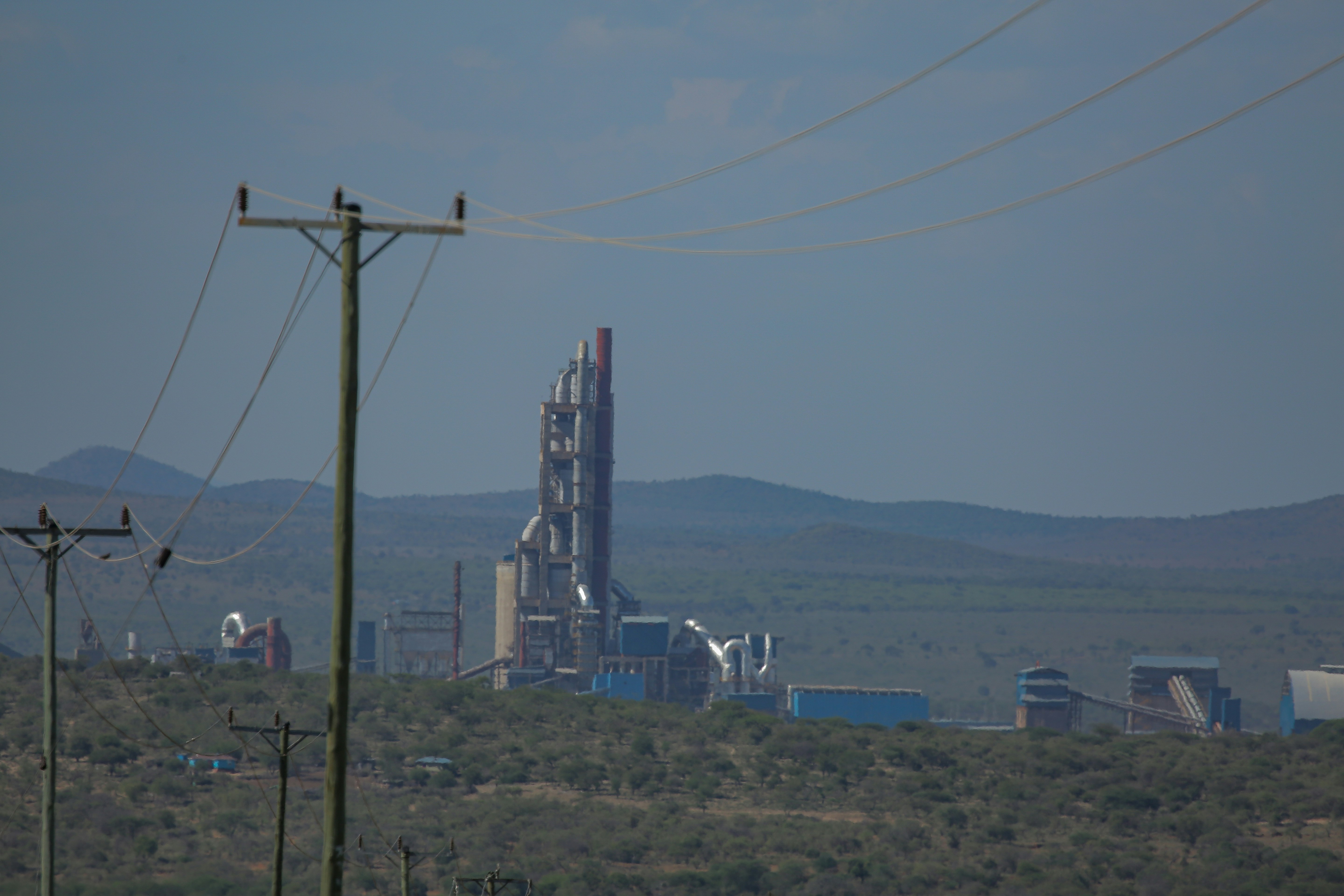 A panoramic view of the steel production facility in UAE.
