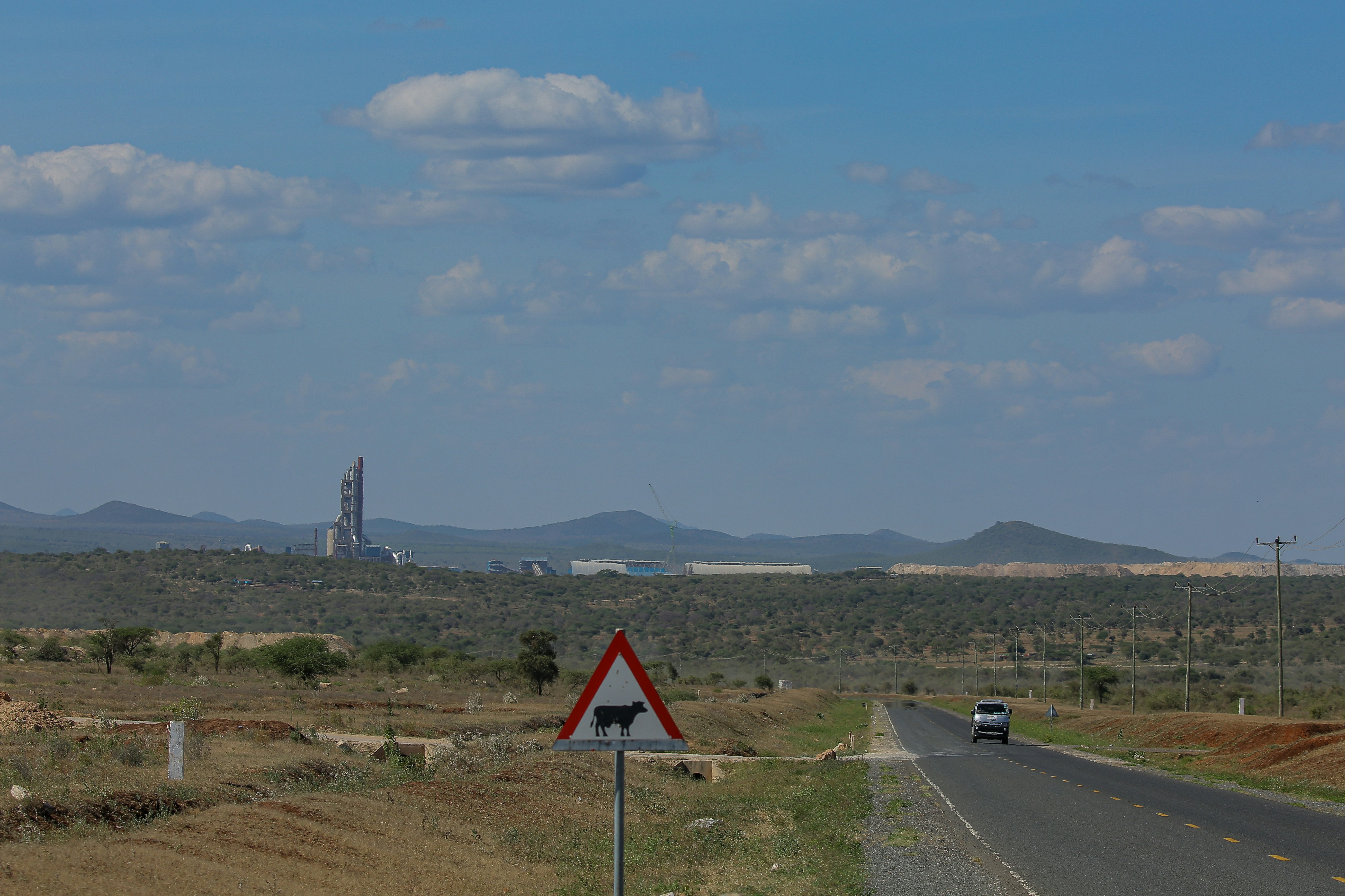 a road with a sign on it