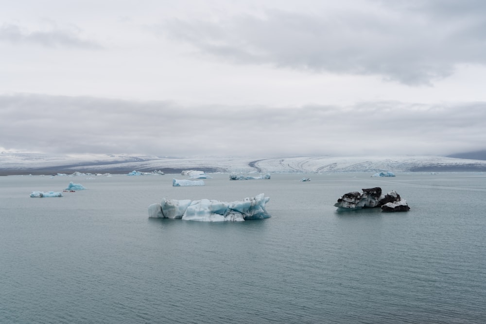 a group of boats in the water