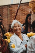 a woman holding a stick
