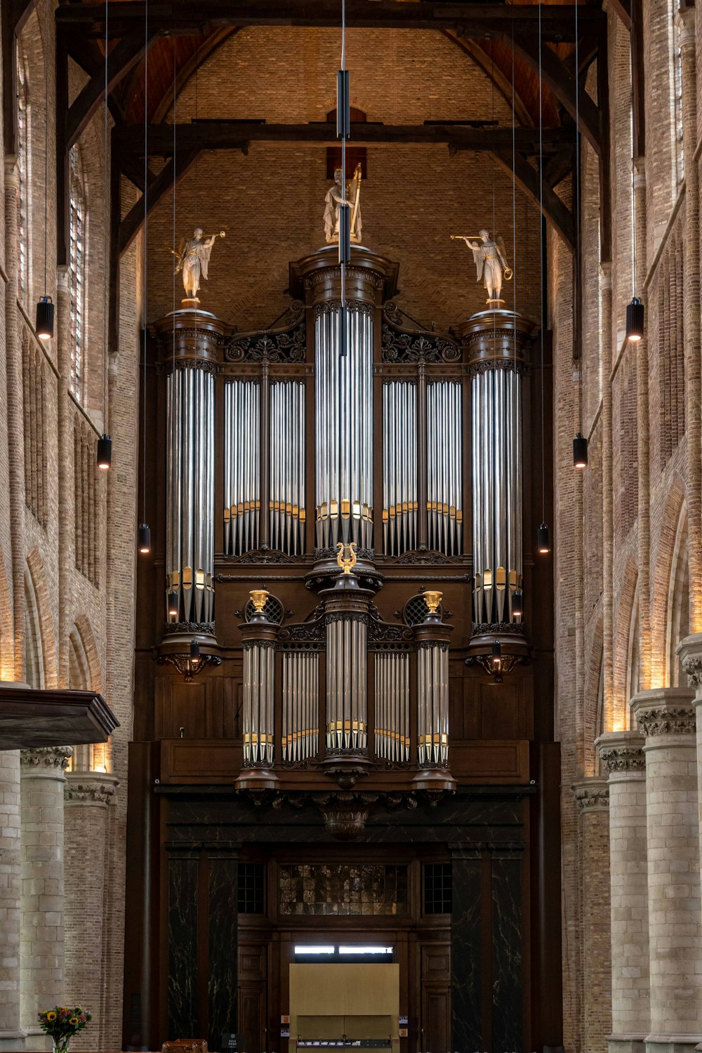 a large organ in a building