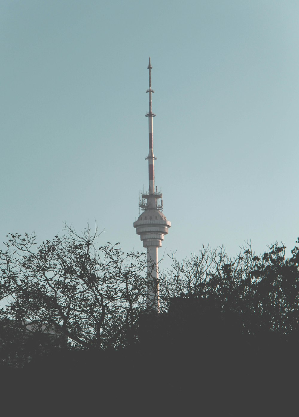 a tall tower with a pointy top