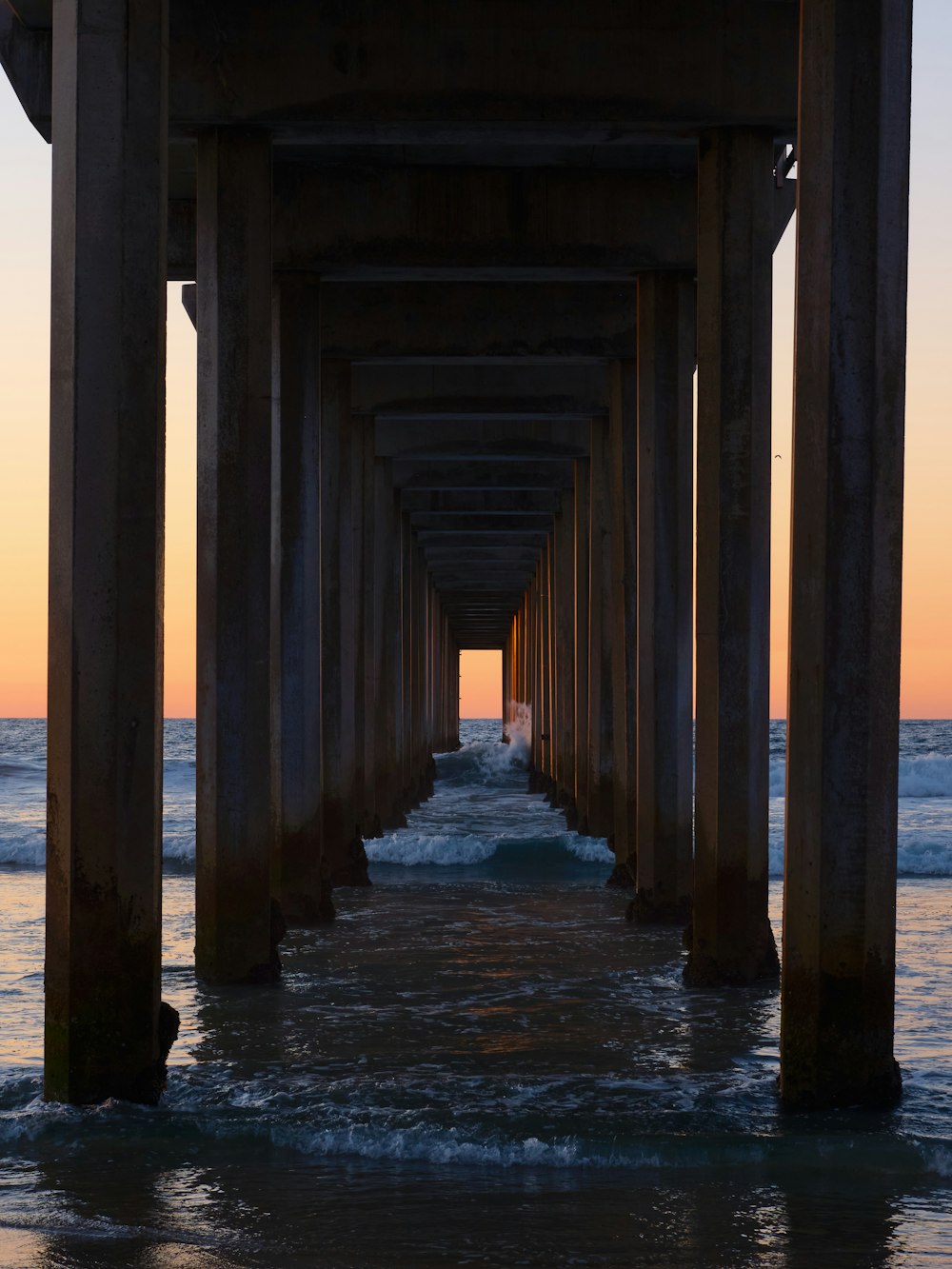 a long wooden bridge