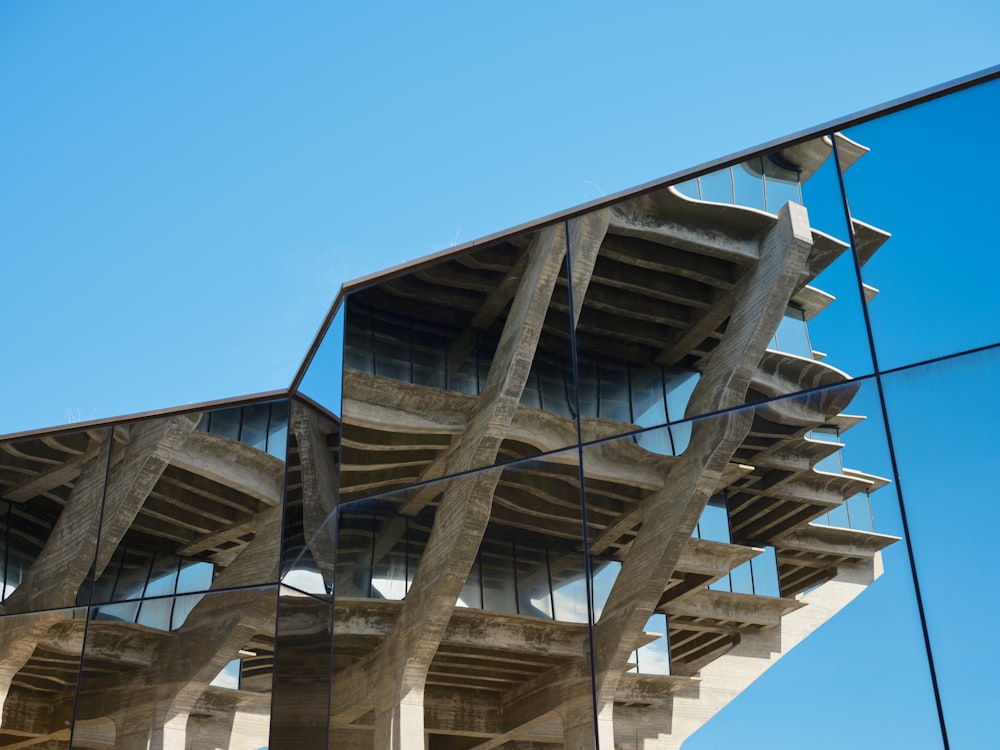 a building with a metal frame