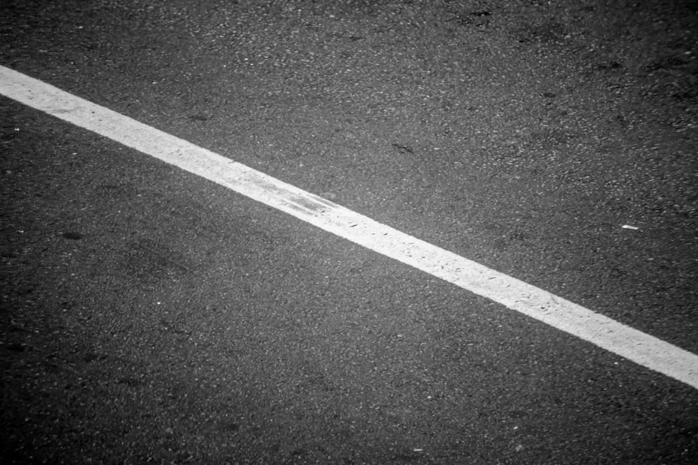 a road with a white line