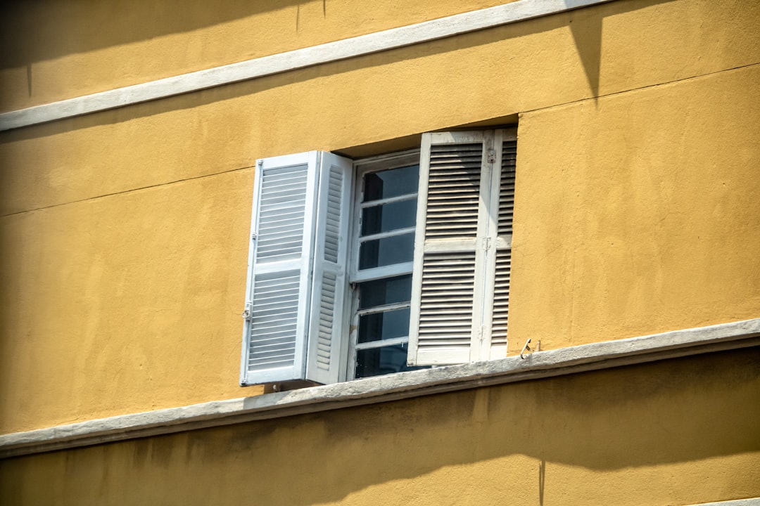 a window on a building,