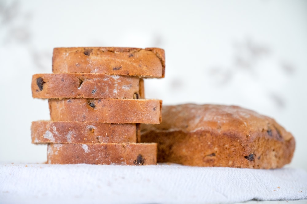 a few pieces of bread