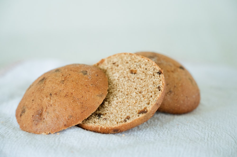 a couple of brown cookies