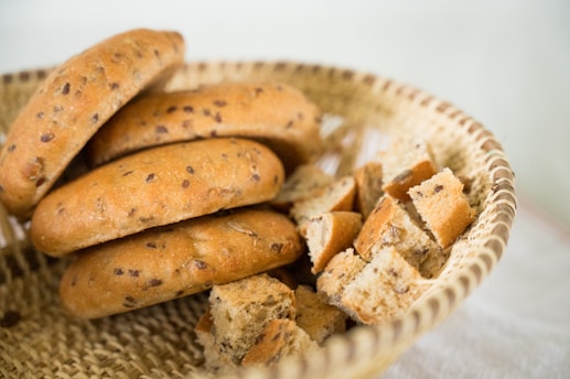 a basket of cookies