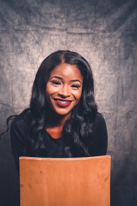 a woman smiling at the camera