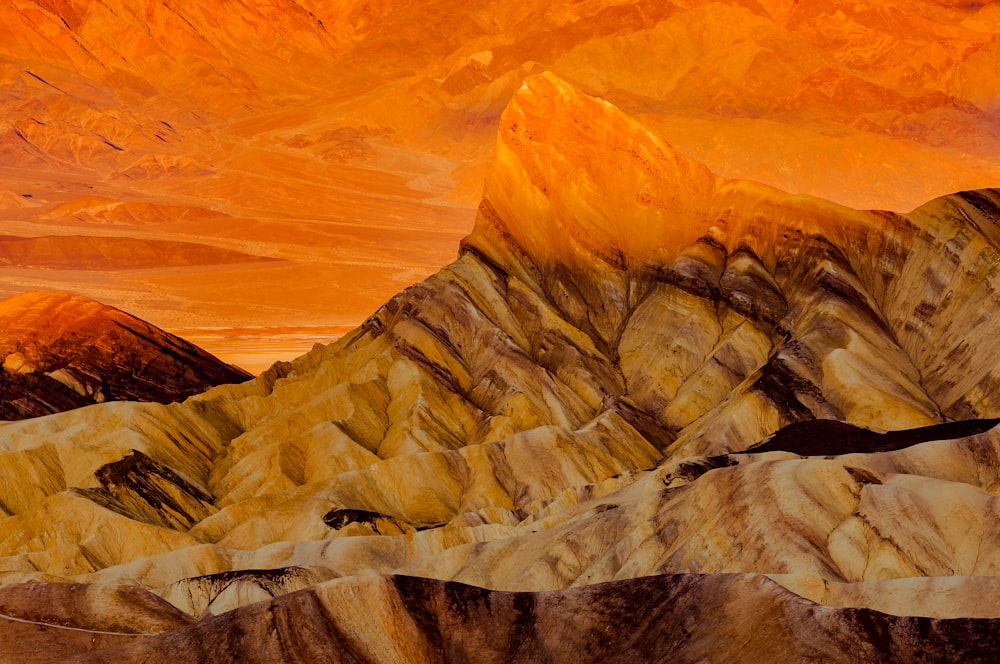 a desert landscape with sand dunes