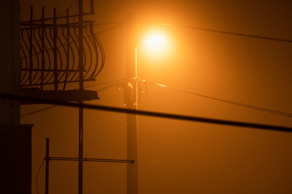 a light on a pole