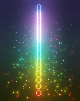 a bright light in space