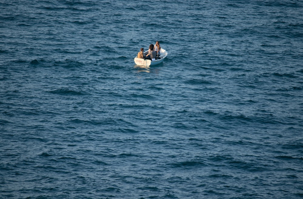 a group of people on a boat