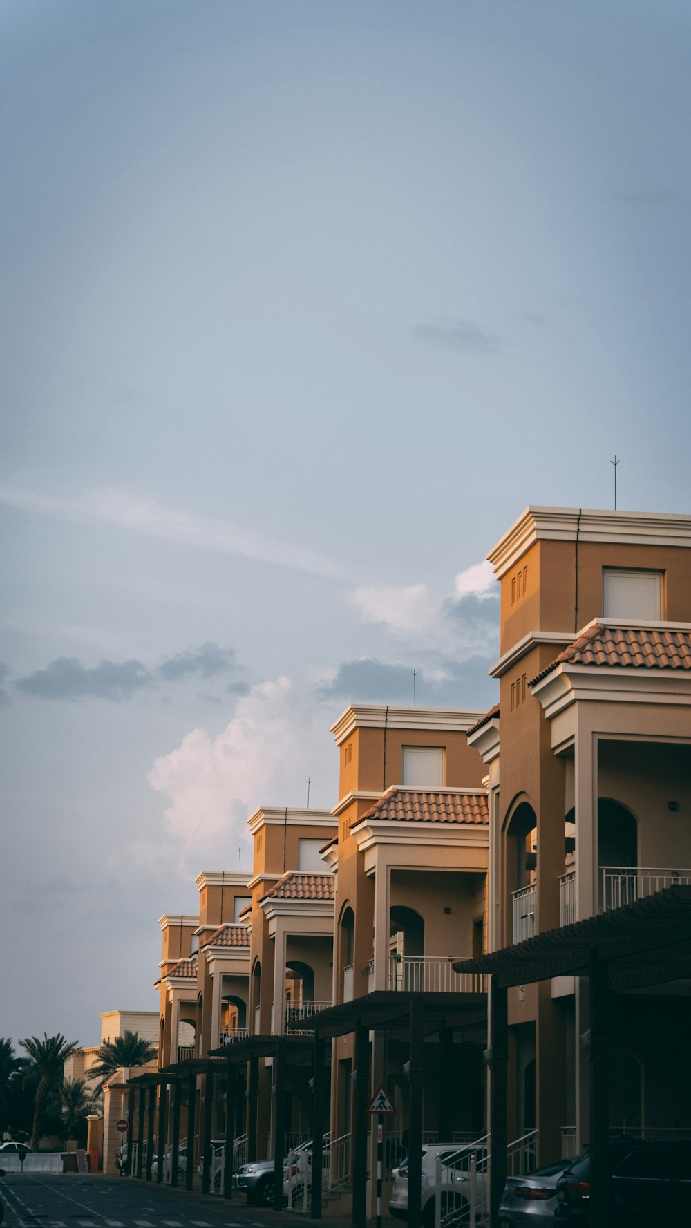 a row of buildings