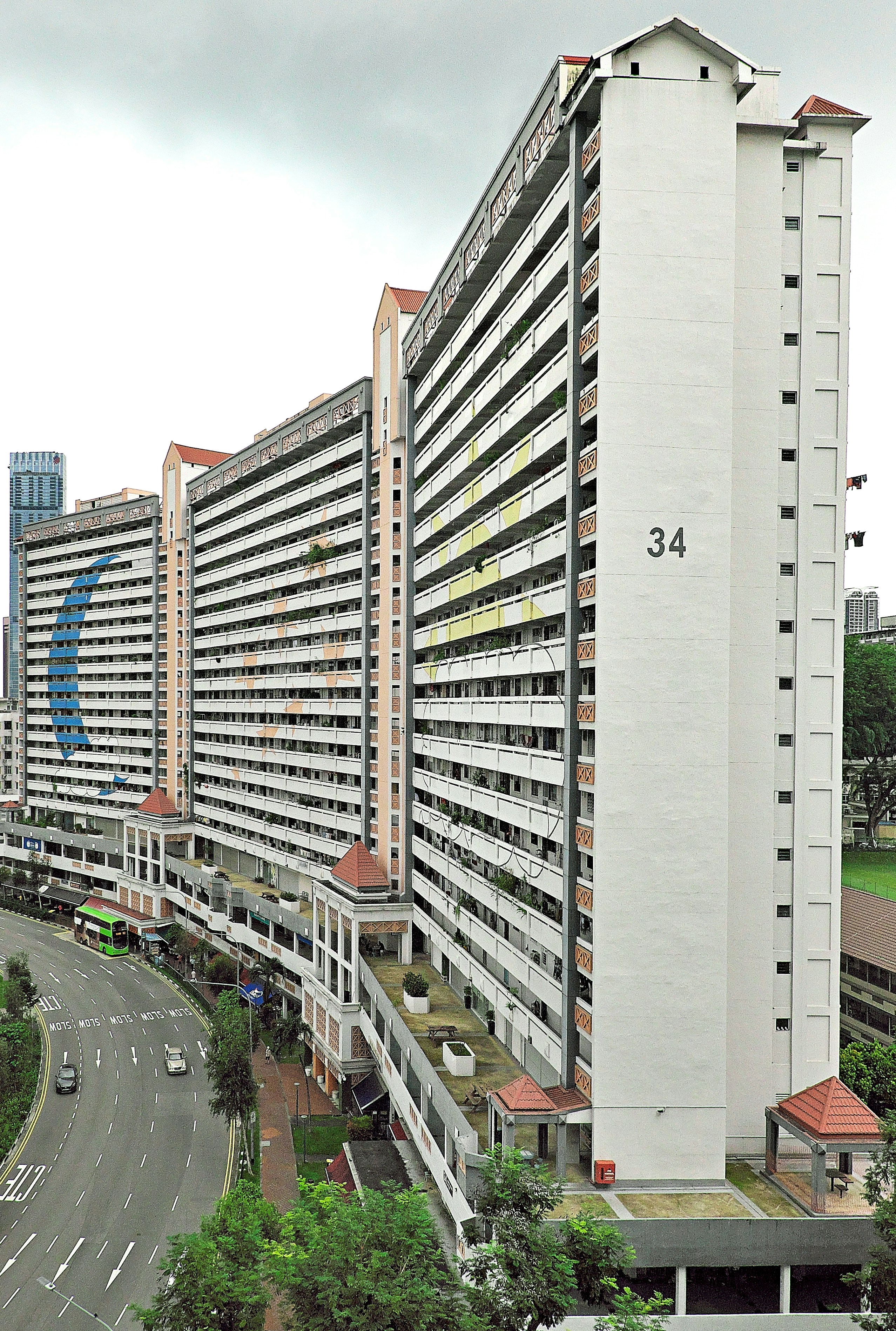 a tall building with many windows