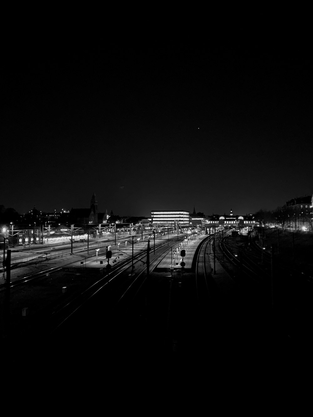 a city landscape at night
