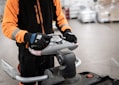 a person using a machine