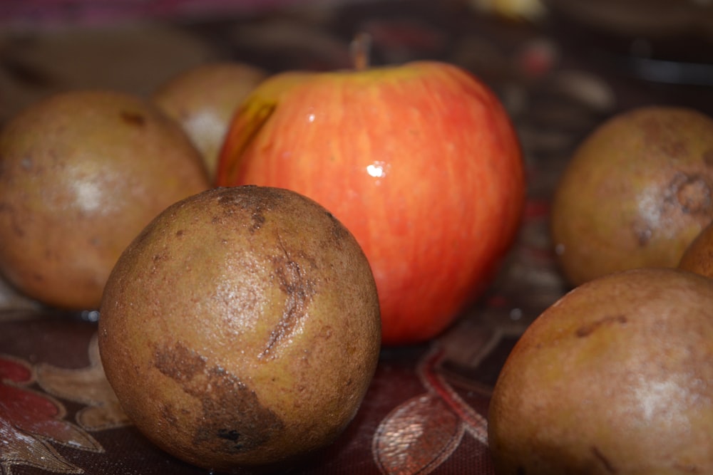 a group of potatoes