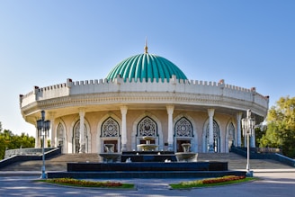 Amir Timur Museum with a green roof