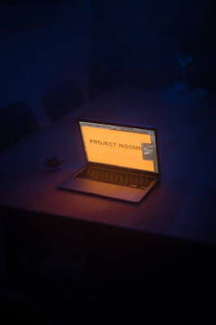 a laptop on a table
