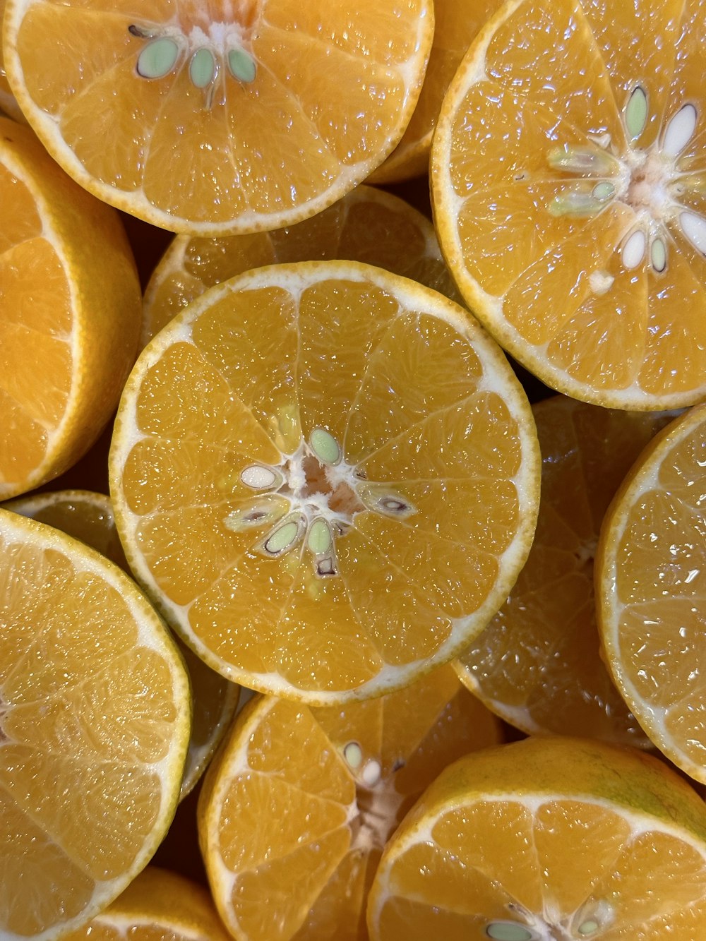 a pile of oranges