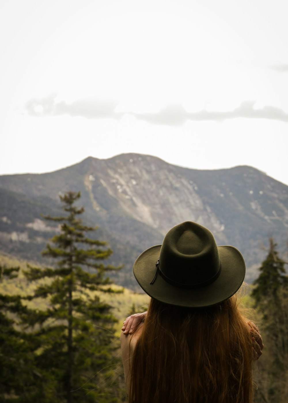 a person wearing a hat