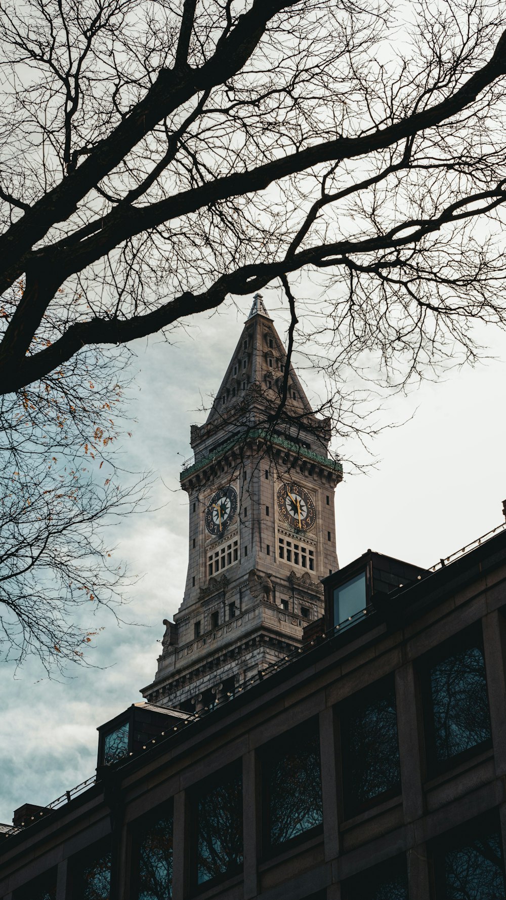 a clock tower on a building