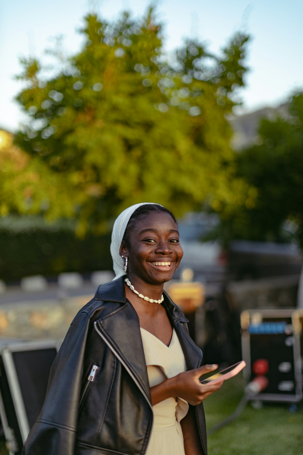 a person smiling at the camera