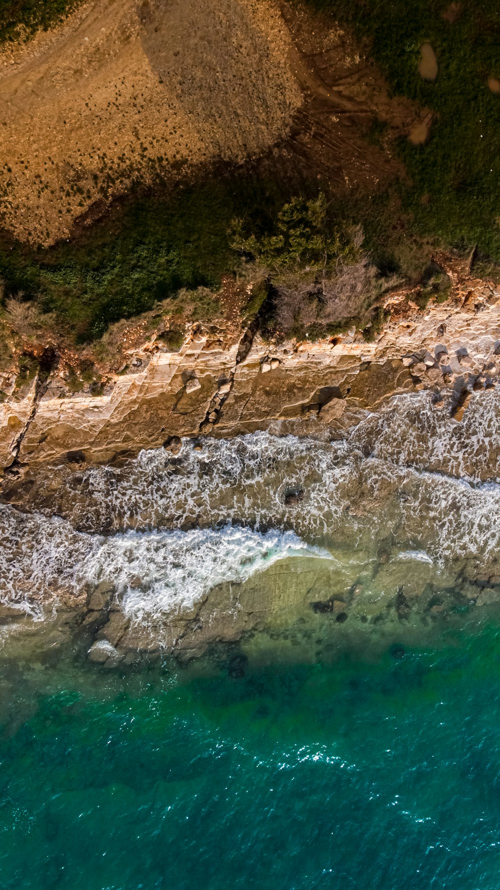 a river flowing through a rocky area