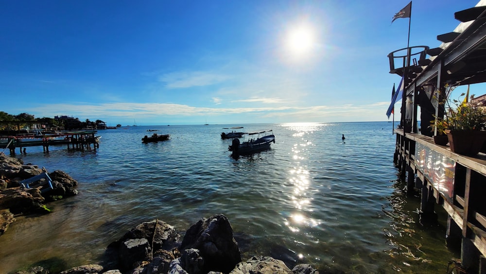 a boat in the water