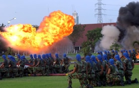 a group of people in uniform