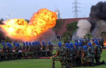 a group of people in uniform