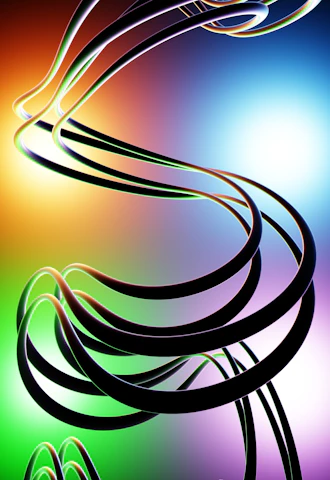 Abstract tech gradient background with flowing lines symbolizing seamless communication.