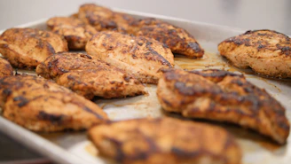 a tray of food