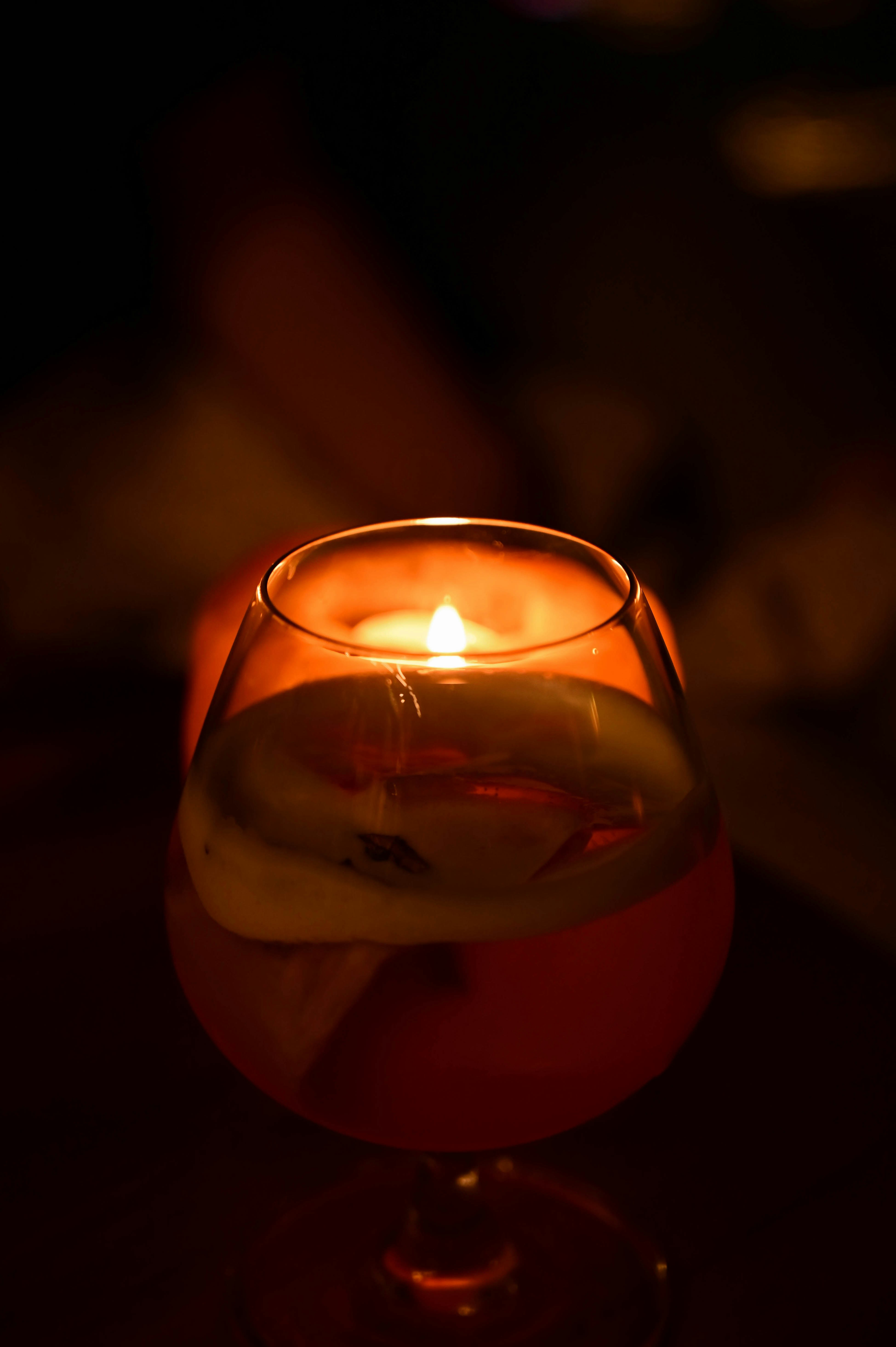 A candle in a glass photo Free Candle Image on Unsplash
