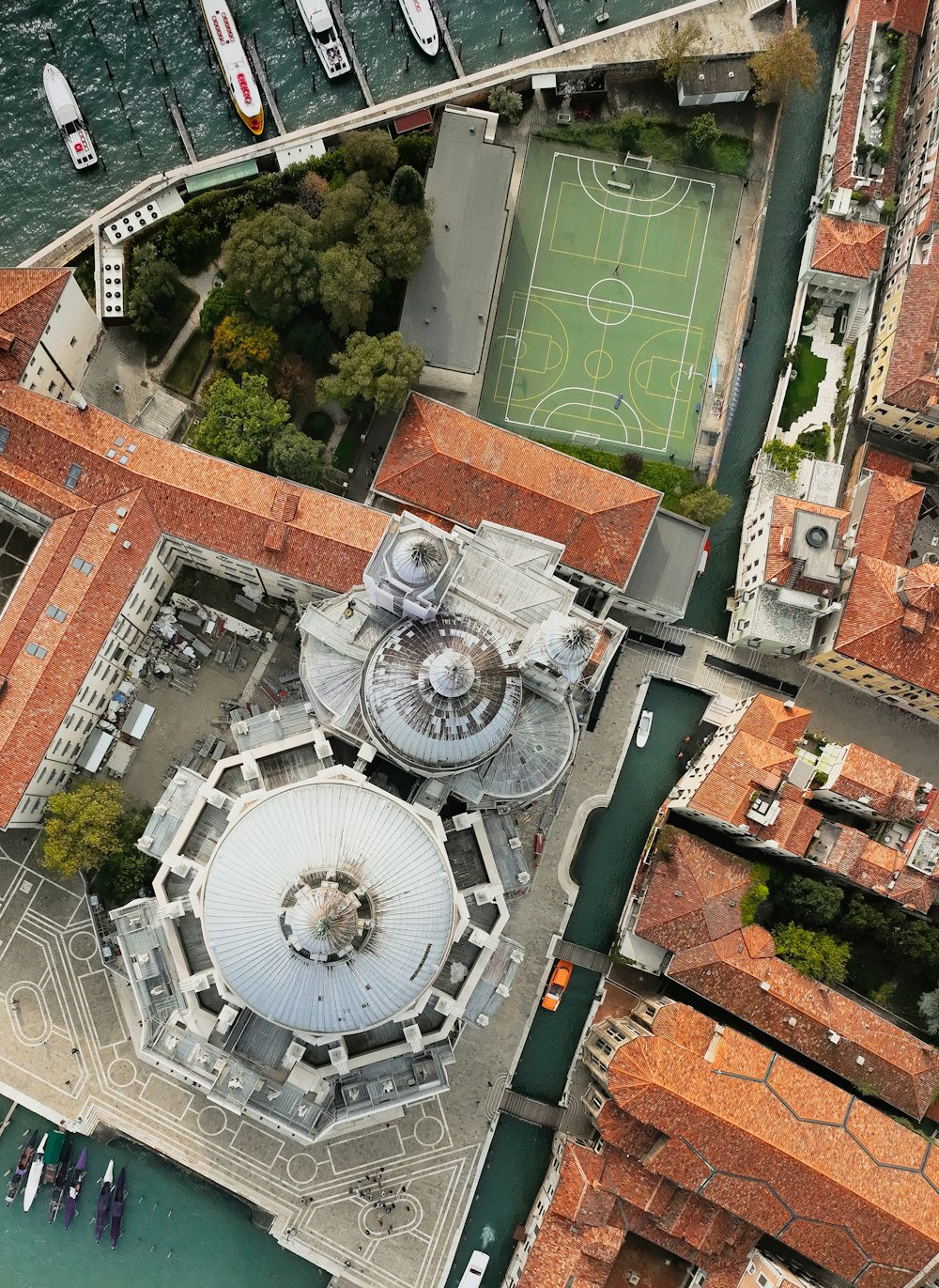 a large building with a clock tower