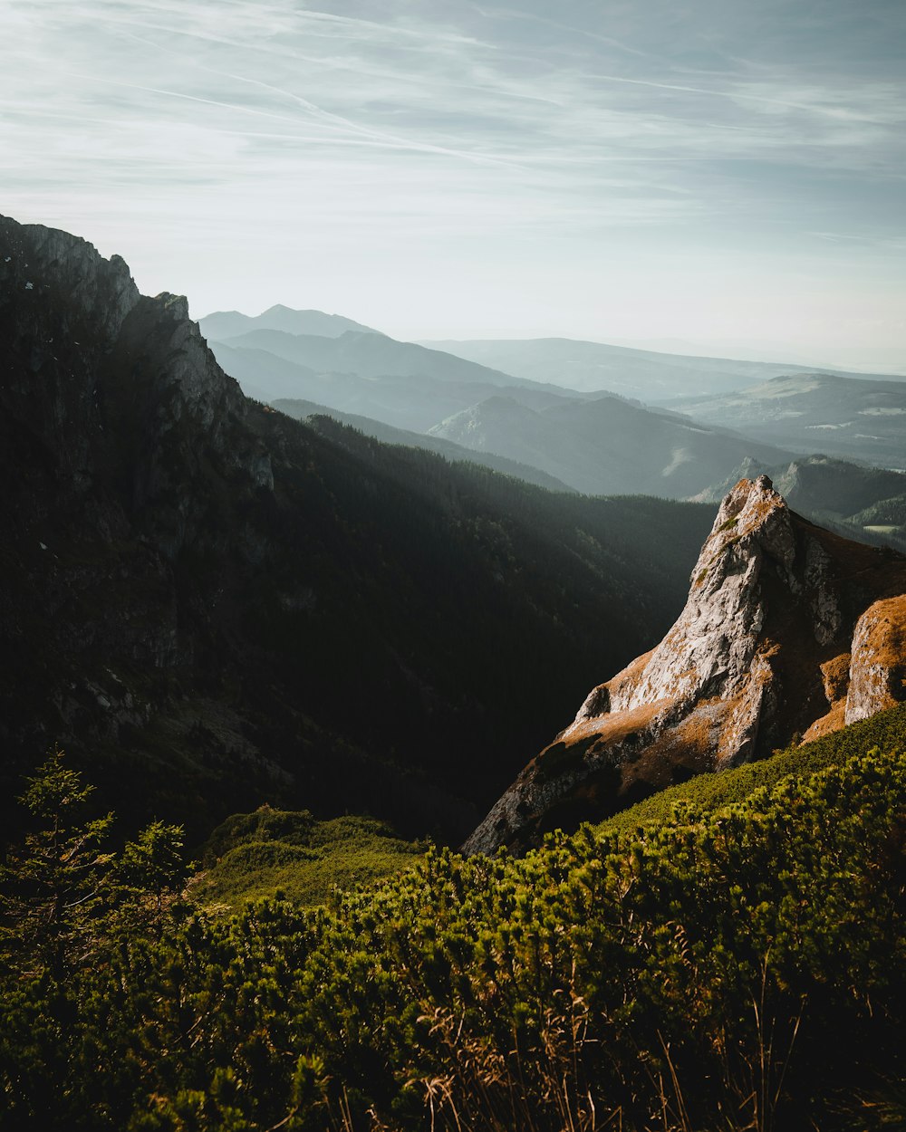 a view of a mountain range