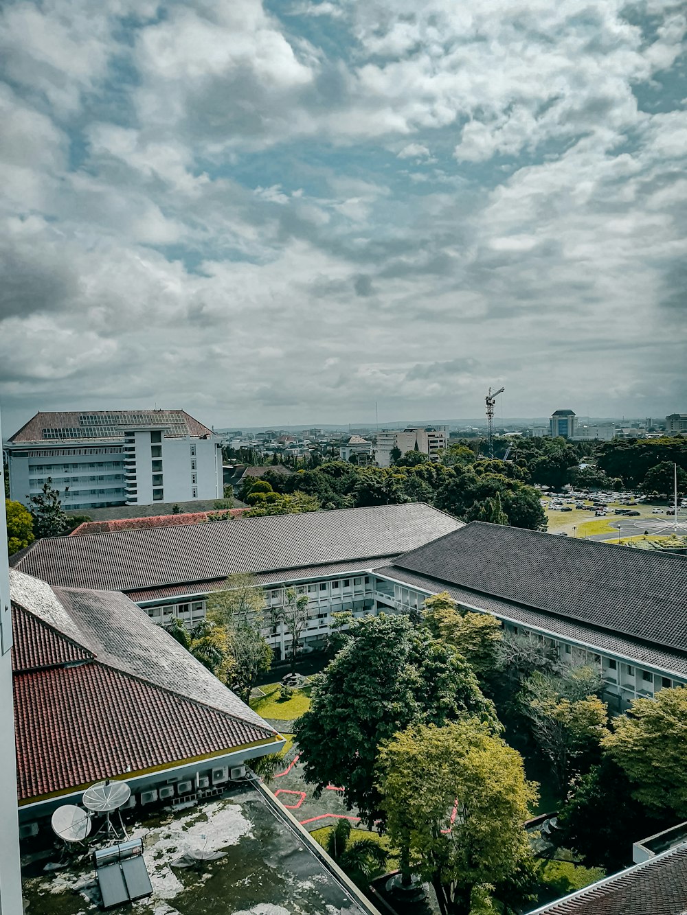 a view of a city from above