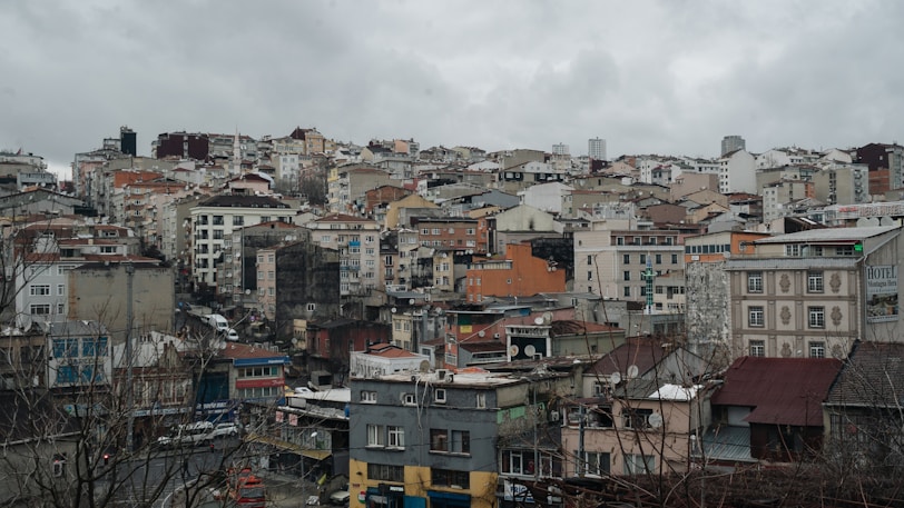 a city with many buildings