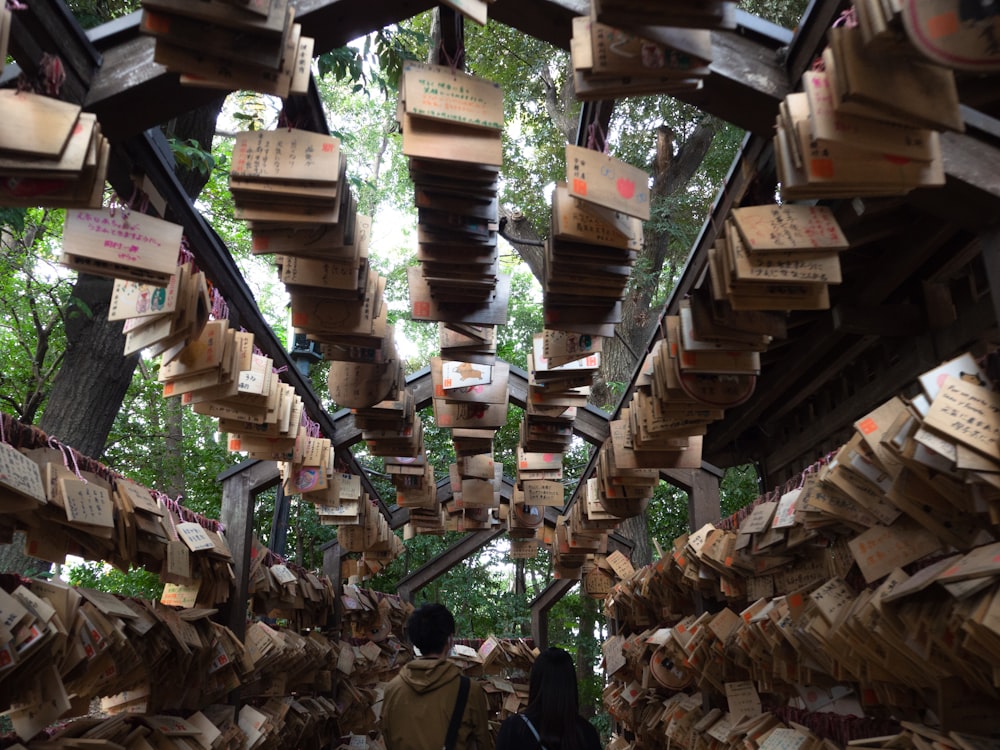 a street with many boxes on it