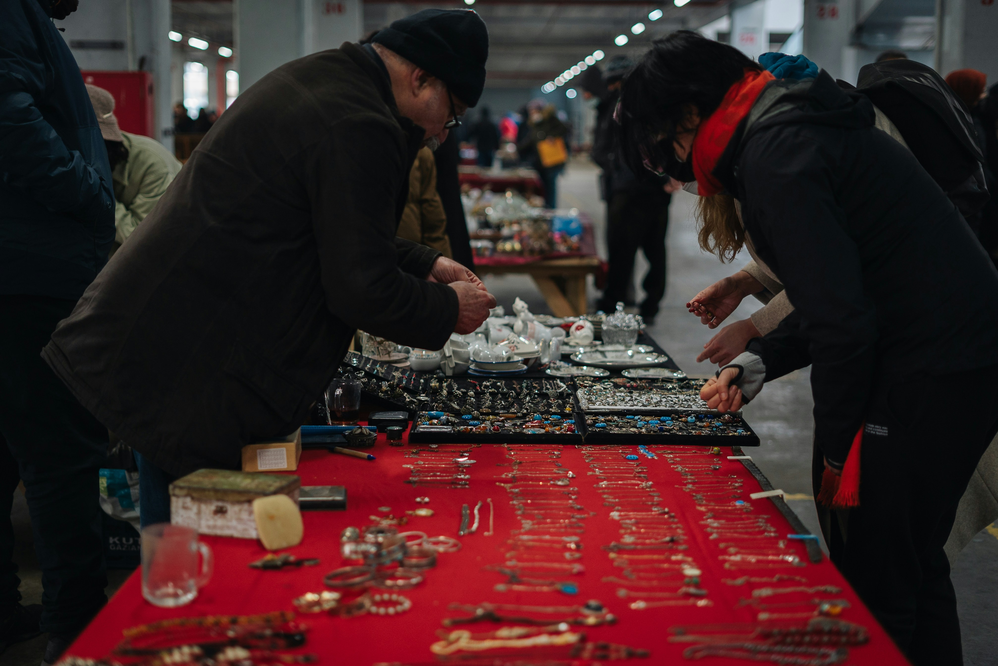 a group of people playing a board game