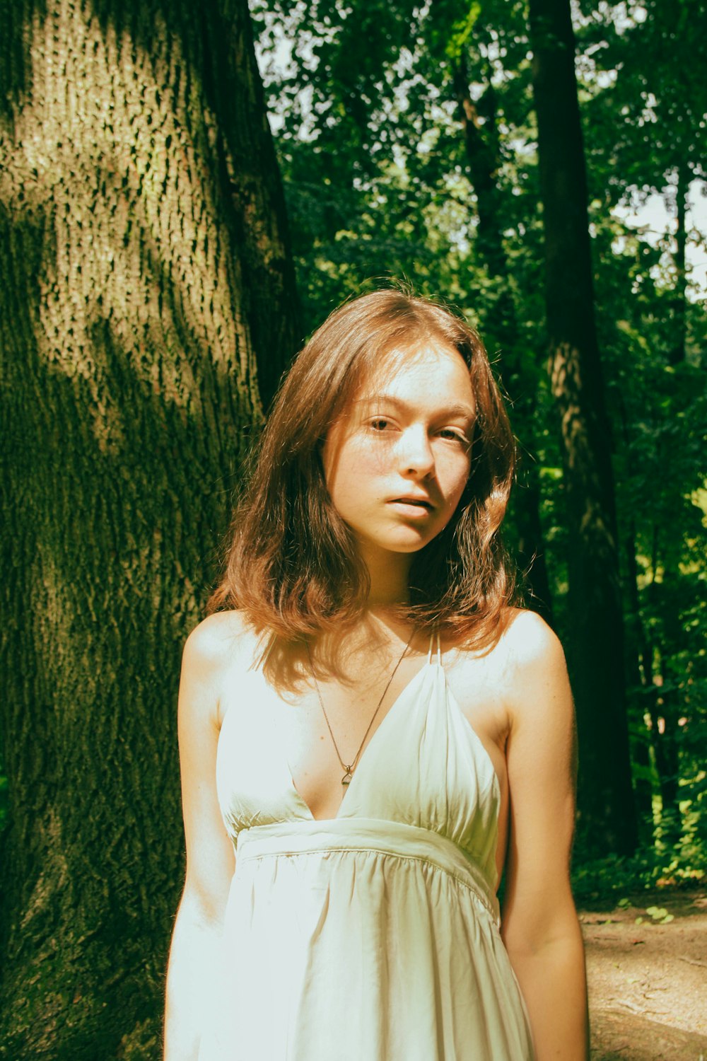 a person in a white dress