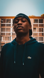 a man wearing a hat
