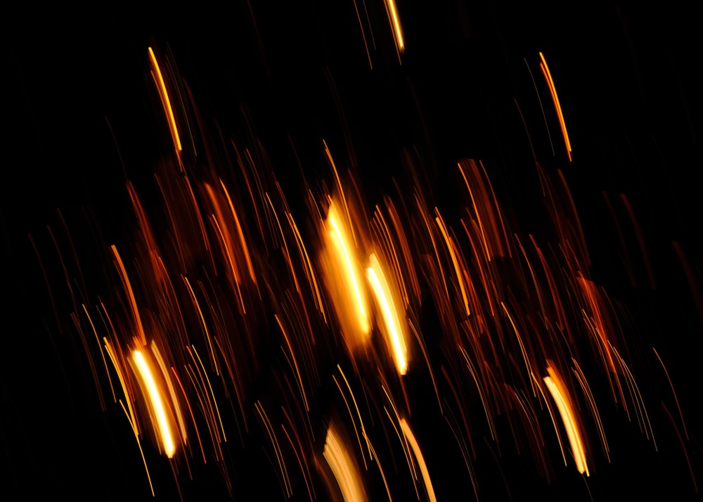 a firework display at night